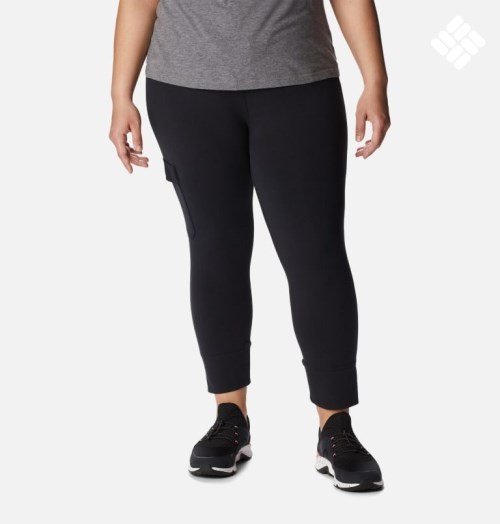 Women's Columbia Trek Capri Leggings Black | Plus Size CA-TAC40